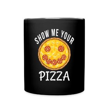 Snack Pizzalove Pizza Lover Cadeau - Mug uni - noir - Devant