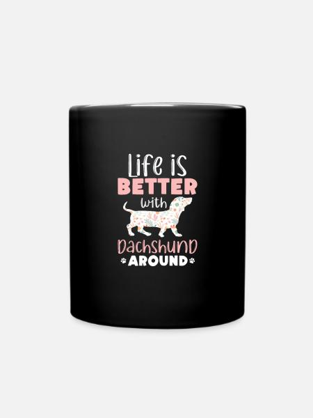 Teckel chien Chien Teckel Cadeau teckel - Mug uni - noir