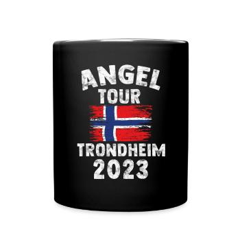 TRONDHEIM 2023 Angel Tour Norwegen - Tasse einfarbig - Schwarz - Vorne