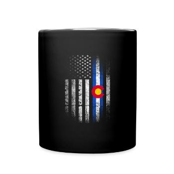 Colorado USA America Gift - Full Colour Mug - black - Front