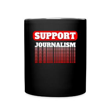 Support Journalism Journalist Shirt Gift - Full Colour Mug - black - Front