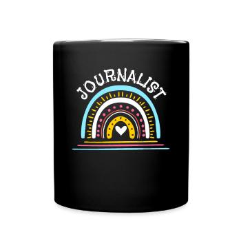 Vintage Retro Journalist Shirt Gift - Full Colour Mug - black - Front