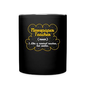 Définition de l’enseignant de journal Cadeau - Mug uni - noir - Devant