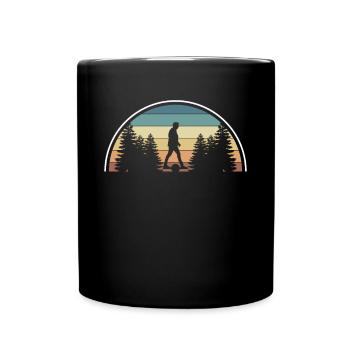 Cadeau de chemise rétro vintage à une roue - Mug uni - noir - Devant
