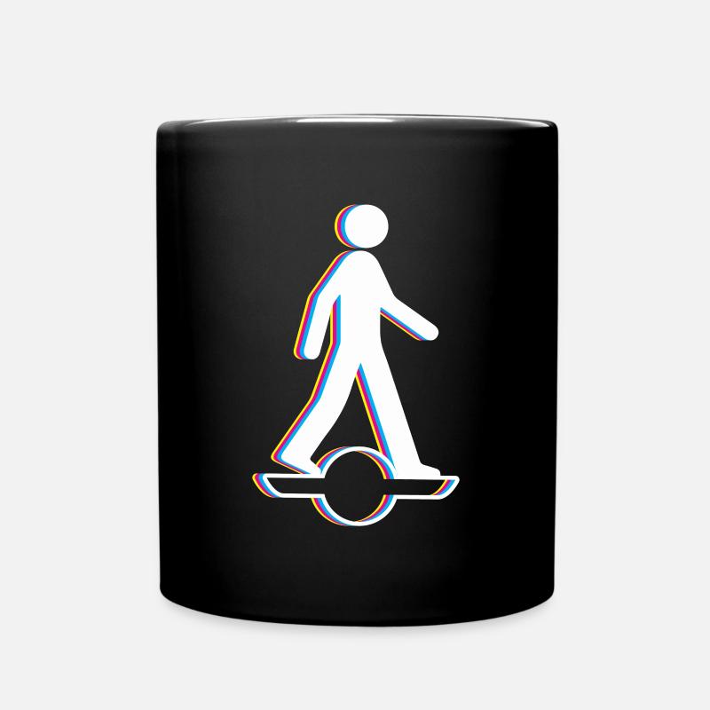 Strichmännchen Onewheel Shirt Geschenk - Tasse einfarbig - Schwarz