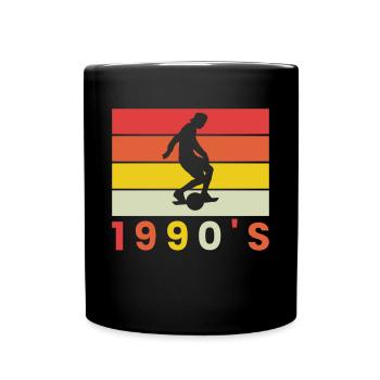 Chemise rétro onewheel vintage des années 1990 - Mug uni - noir - Devant