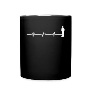 Rythme cardiaque Ligne cardiaque Fréquence cardiaque Onewheel - Mug uni - noir - Devant