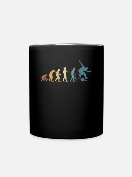 Cadeau de chemise Vintage Retro Evolution Onewheel - Mug uni - noir