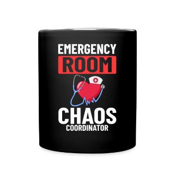 Infirmière d’urgence Premiers soins - Mug uni - noir - Devant