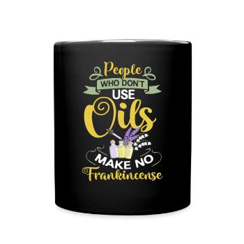Essential Oil Diffuser Aromatherapy Plants - Full Colour Mug - black - Front