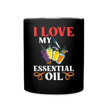 Essential Oil Diffuser Aromatherapy Plants - Full Colour Mug - black - Front