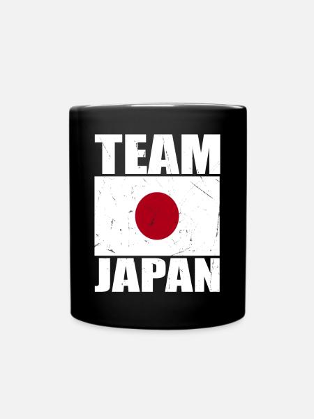 Team Japan Football - Full Colour Mug - black