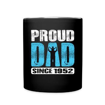 Proud Dad Since 1952 - Tasse einfarbig - Schwarz - Vorne