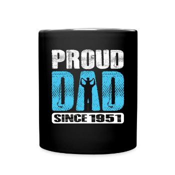 Proud Dad Since 1951 - Full Colour Mug - black - Front