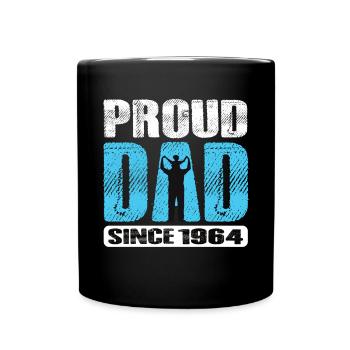 Proud Dad Since 1964 - Tasse einfarbig - Schwarz - Vorne