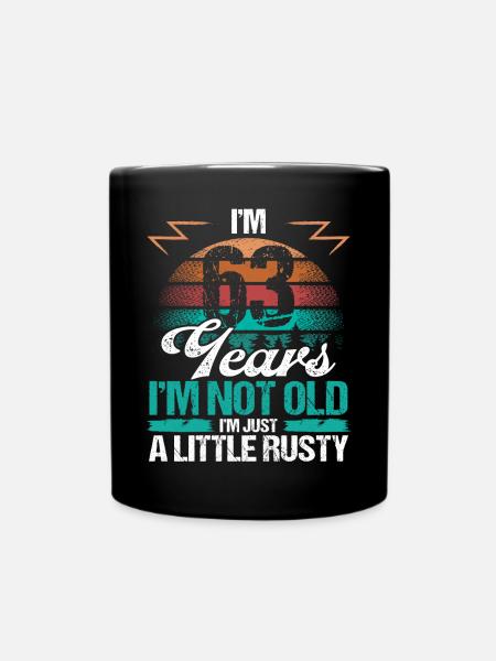 63 Idée d’anniversaire Drôle Je ne suis pas vieux Humour Année63 - Mug uni - noir