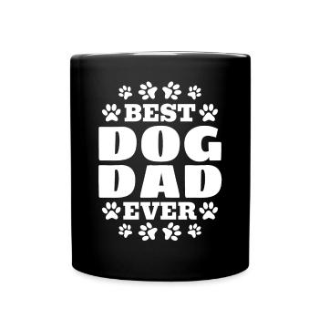 Pet Dog Owner Cute Dog Lover Dog Dad - Best Dog Da - Tasse einfarbig - Schwarz - Vorne
