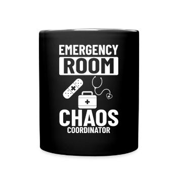 Emergency Room Emergency Nurse First Aid - Full Colour Mug - black - Front