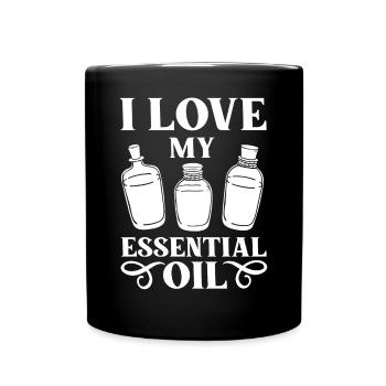 Essential Oil Diffuser Aromatherapy Plants - Full Colour Mug - black - Front