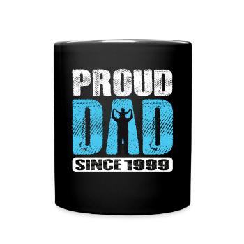 Proud Dad Since 1999 - Tasse einfarbig - Schwarz - Vorne