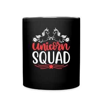 Licorne de l’escouade Einhorn - Mug uni - noir - Devant