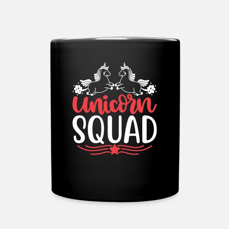 Einhorn Squad Unicorn - Tasse einfarbig - Schwarz