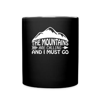 Hiking Nature Mountain Mountains - Full Colour Mug - black - Front