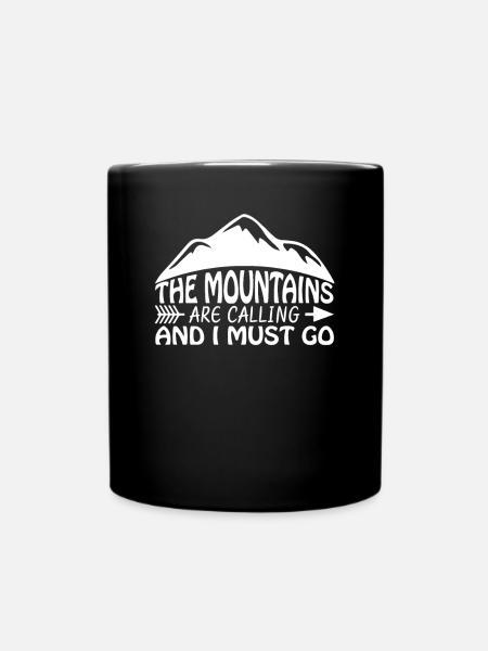 Wandern Natur Outdoor Berge - Tasse einfarbig - Schwarz