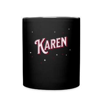 Prénom Karen personnalisé - Mug uni - noir - Devant