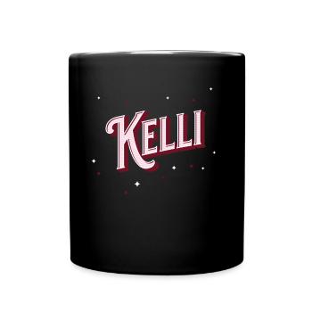 Personalized Kelli name - Full Colour Mug - black - Front