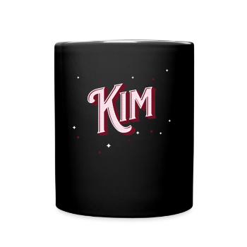 Personalized Kim name - Full Colour Mug - black - Front