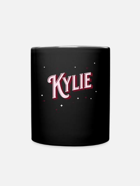 Kylie Namen personalisiert - Tasse einfarbig - Schwarz