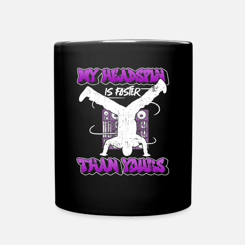 Breakdancing Breakdancer Break Dance Hip Hop - Full Colour Mug - black
