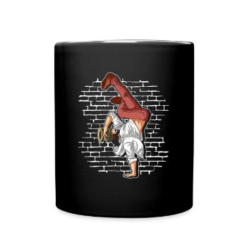 Breakdance Jesus - Breakdance Hip Hop - Full Colour Mug - black - Front