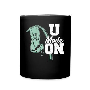 Mode U activé – Saut à la perche - Mug uni - noir - Devant