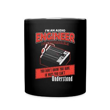 Audio Engineer Solve Problem Tontechniker - Tasse einfarbig - Schwarz - Vorne