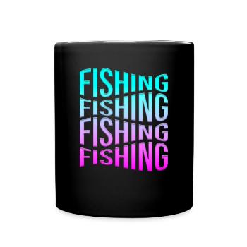 Angling - Full Colour Mug - black - Front