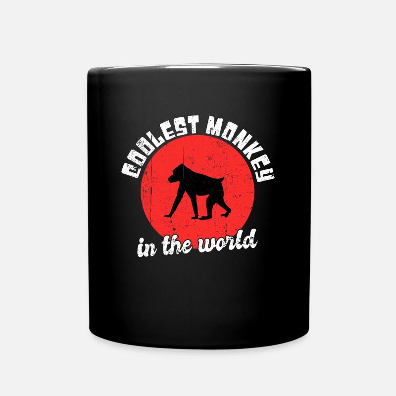 Cooler Affe Spruch - Tasse einfarbig - Schwarz
