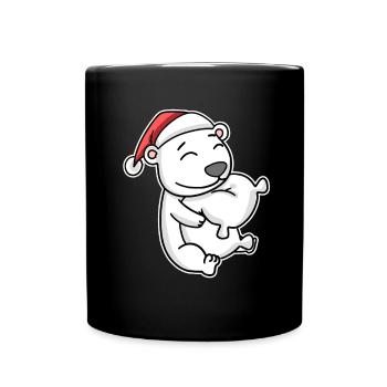 Ours polaire Noël Sommeil Sommeil Sommeil Sommeil - Mug uni - noir - Devant