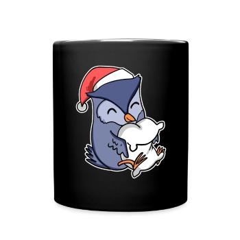 Owl Christmas Sleep Sleep Sleep - Full Colour Mug - black - Front