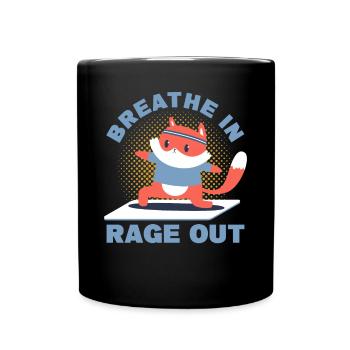 Yoga animal mignon pour amateur de yoga - Mug uni - noir - Devant