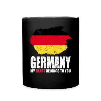 Germany Flag - Full Colour Mug - black - Front