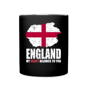 England Flag - Full Colour Mug - black - Front