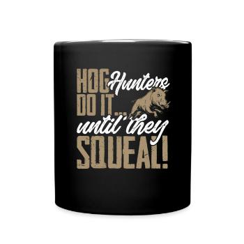 Chasse au sanglier chasseur sanglier - Mug uni - noir - Devant
