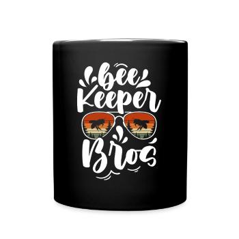 Bee Keeper Bros Shirt Geschenk Imker - Tasse einfarbig - Schwarz - Vorne