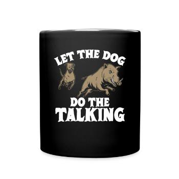 Chasse au sanglier chasseur sanglier - Mug uni - noir - Devant