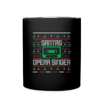 Ugly Christmas Opera Singer Noël Noël - Mug uni - noir - Devant