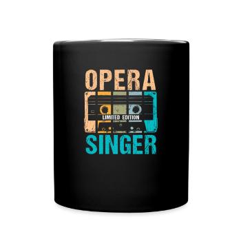 Opera Singer Shirt Geschenk - Tasse einfarbig - Schwarz - Vorne