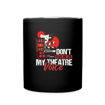 Domt me fait utiliser mon lecteur de théâtre vocal de théâtre - Mug uni - noir - Devant