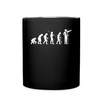Evolution Opera Singer Chemise Cadeau - Mug uni - noir - Devant